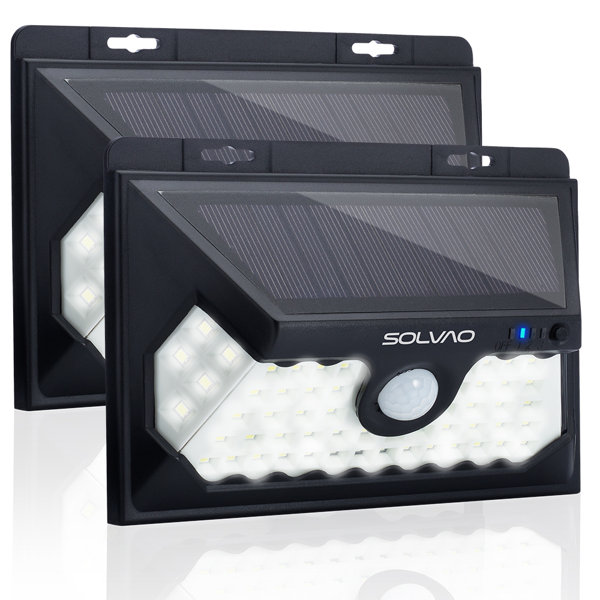 SOLVAO Solar Motion Sensor Lights Outdoor 60 LED Wall Mount Security Lights W/ IP65 Waterproof